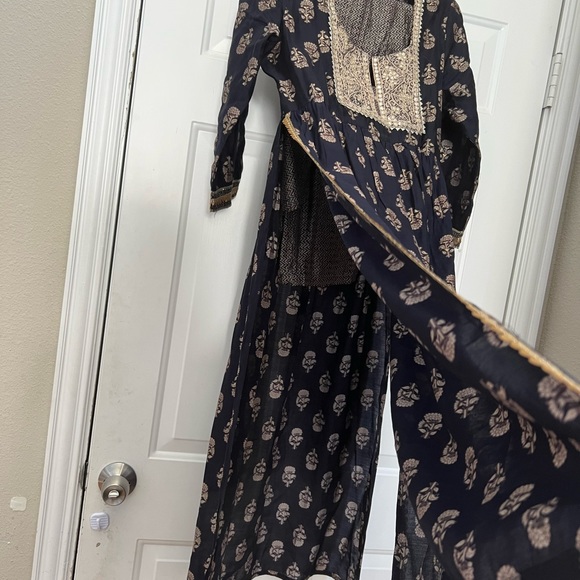 Brand new high waist slit sides short above ankle length pants kurta - Picture 8 of 8